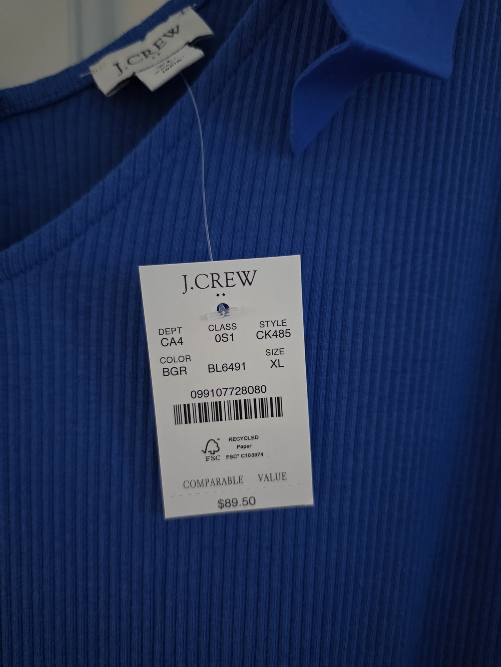 J. Crew Royal Blue Tie-Shoulder Sundress - Picture 4 of 5